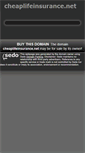 Mobile Screenshot of cheaplifeinsurance.net