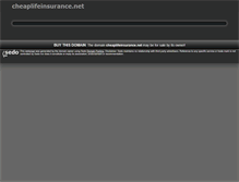 Tablet Screenshot of cheaplifeinsurance.net